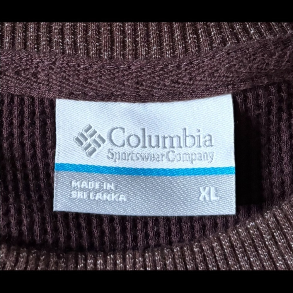 Columbia Men's Crewneck Sweater in Rich Brown Size XL - Picture 3 of 10